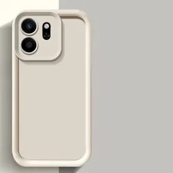 Matte Back Cover Skin Feel Shockproof Protective Phone Case for Infinix Smart 8 (White)