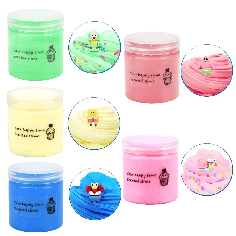 DIY Butter Slimes Fruit Set Toys Education Antistress Accessories Soft Charms Rainbow Clay Kawaii Slime Party Toy for Kids Gifts