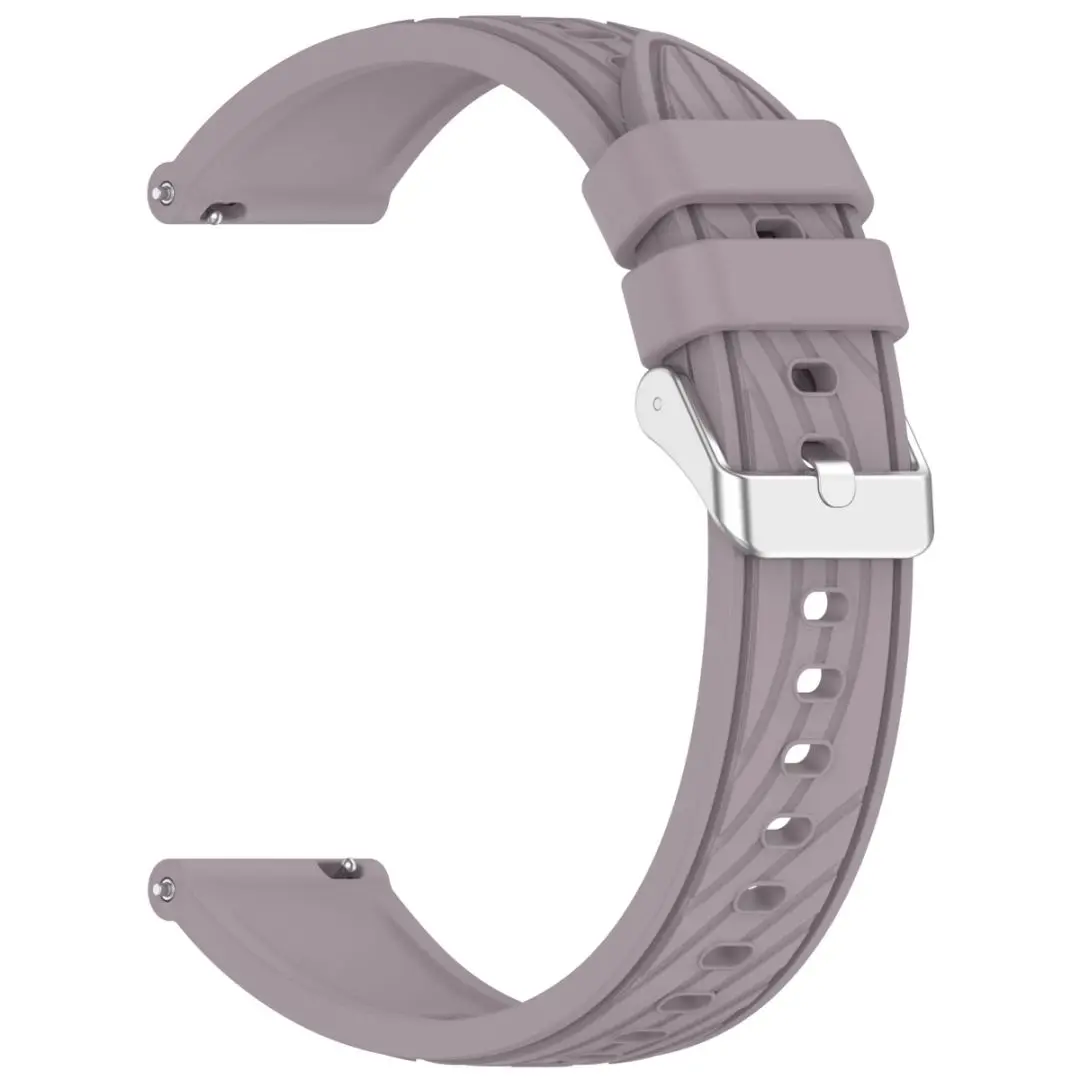 Engraved Stripes Silicone Watch Strap Band