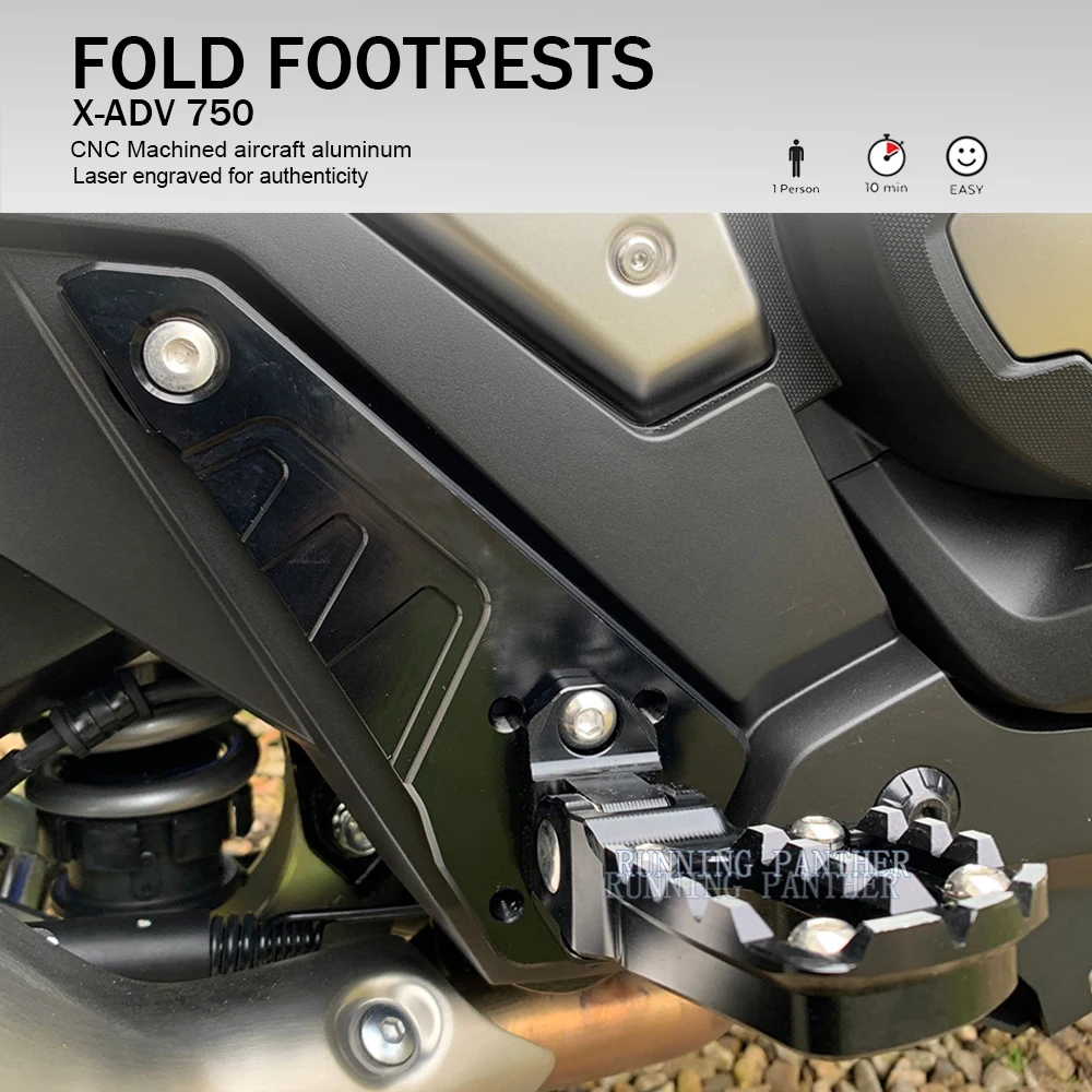 

XADV750 2021 складные подставки для ног для HONDA XADV X-ADV 750 750 алюминиевый сплав задняя педаль подставка для пассажирских ног