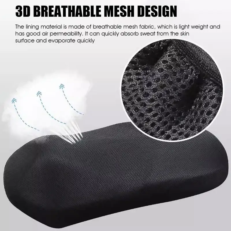Motorcycle Seat Cushion Sun Protection Seat Covers Cooling Seat Cover 3D Honeycomb Breathable & Waterproof Seat Protector Mesh