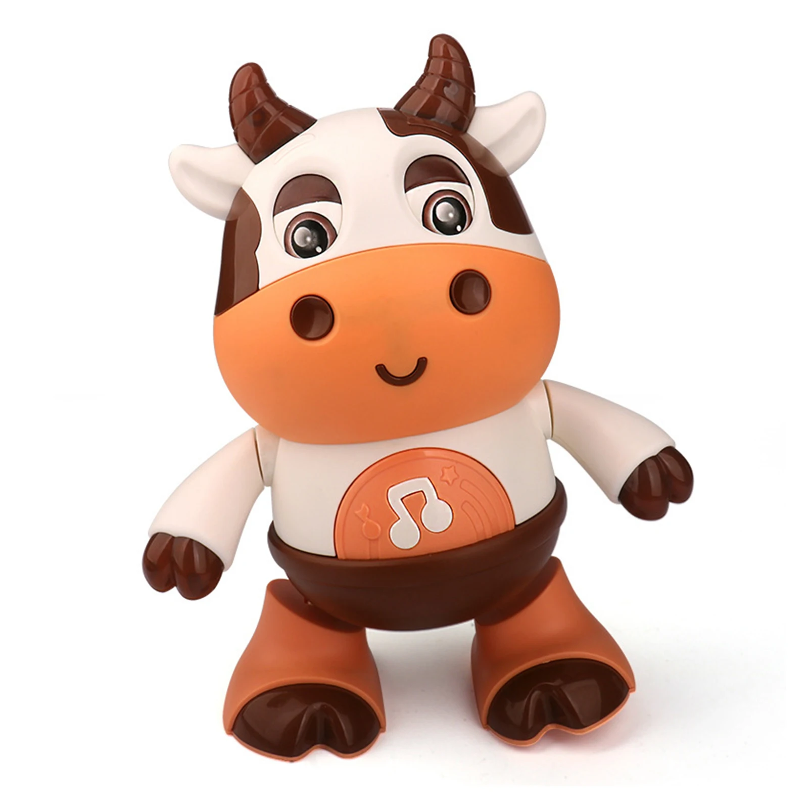 Electric Cow Dancing Robot Toy Smart 360 Degree Rotating Music with Light Party Favors and School Supplies FOU99 2