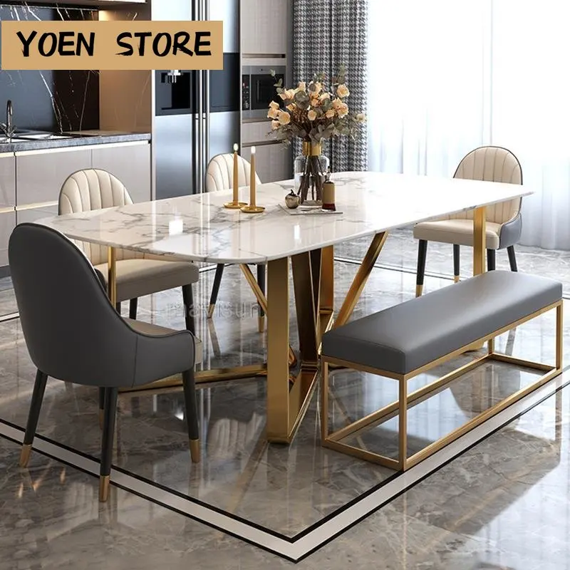 Advanced Minimalist Table Design Dining Nordic Marble Luxury Table Gold  Modern Tavolino Da Salotto Furniture Living Room SGQ35XP - AliExpress