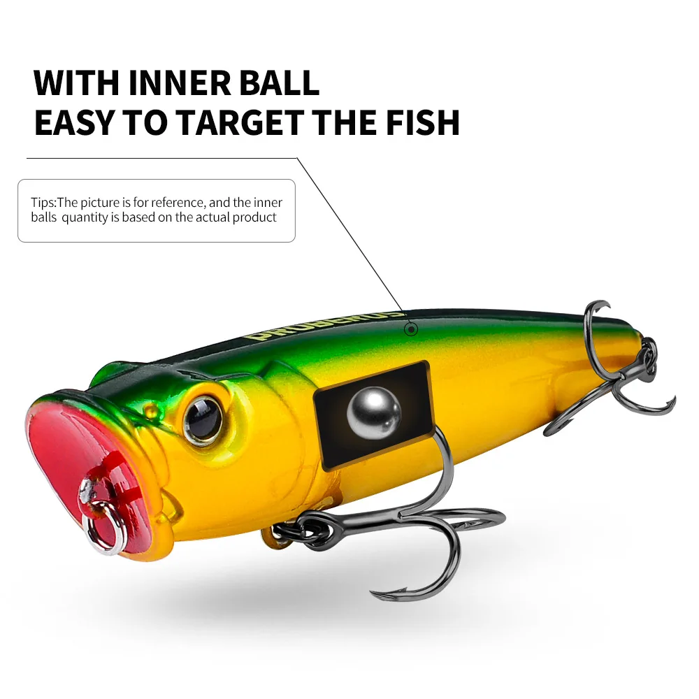 9.4cm 22g Fishing Lures Big Popper Topwater Floating Bass Sea Pesca Crank Lure Swimbait Wobbler Fishing Tacklejavascript: - 5
