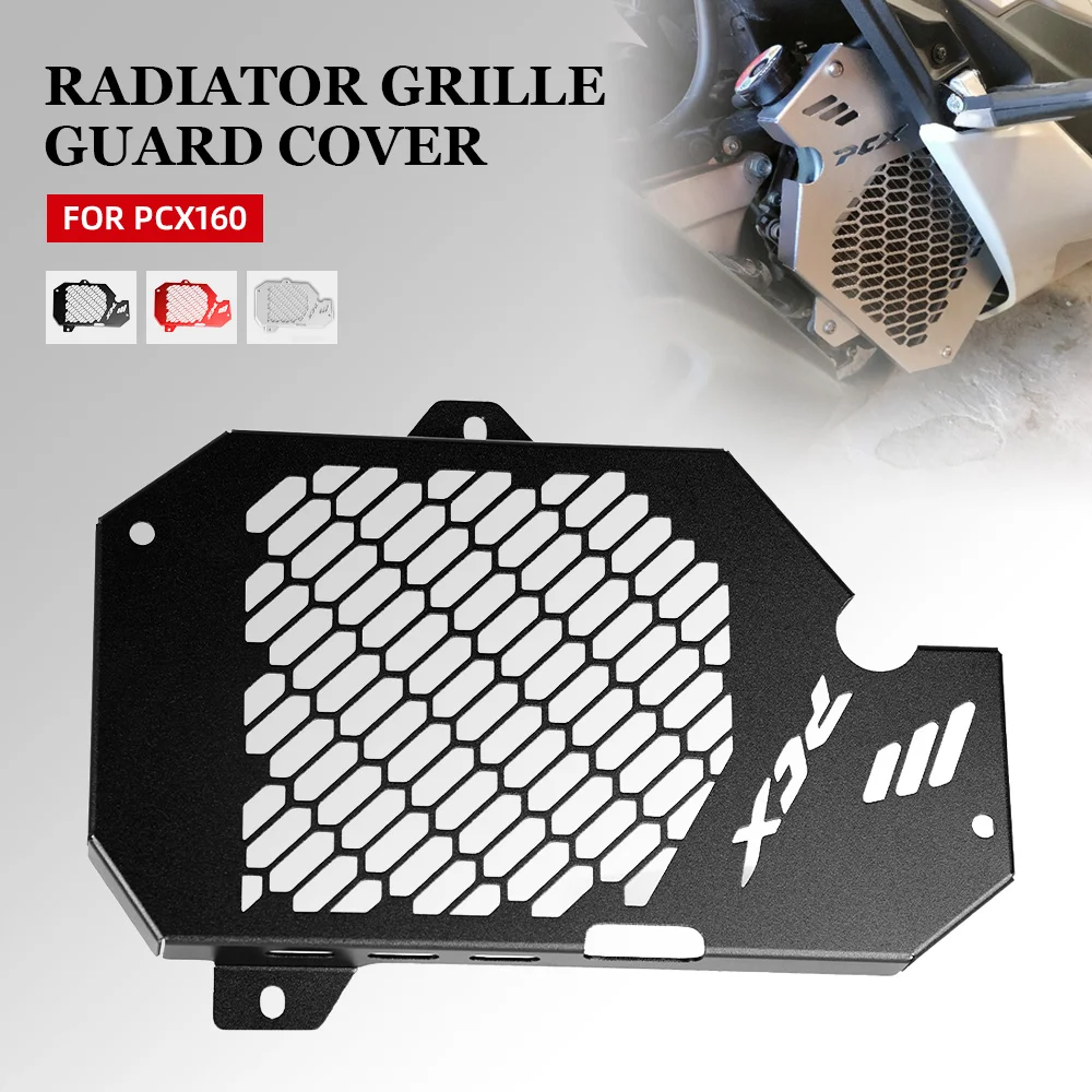

For Honda PCX160 PCX 160 2021 Motorcycle Aluminum Radiator Grille Guard Protection Cover Radiator Cover PCX-160 Accessories