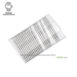 Stainless Steel Spring Bars Strap Link Pins Set - 20 Pieces, Various Diameters and Lengths - 21mm (20PCS - DIA 1.3mm)