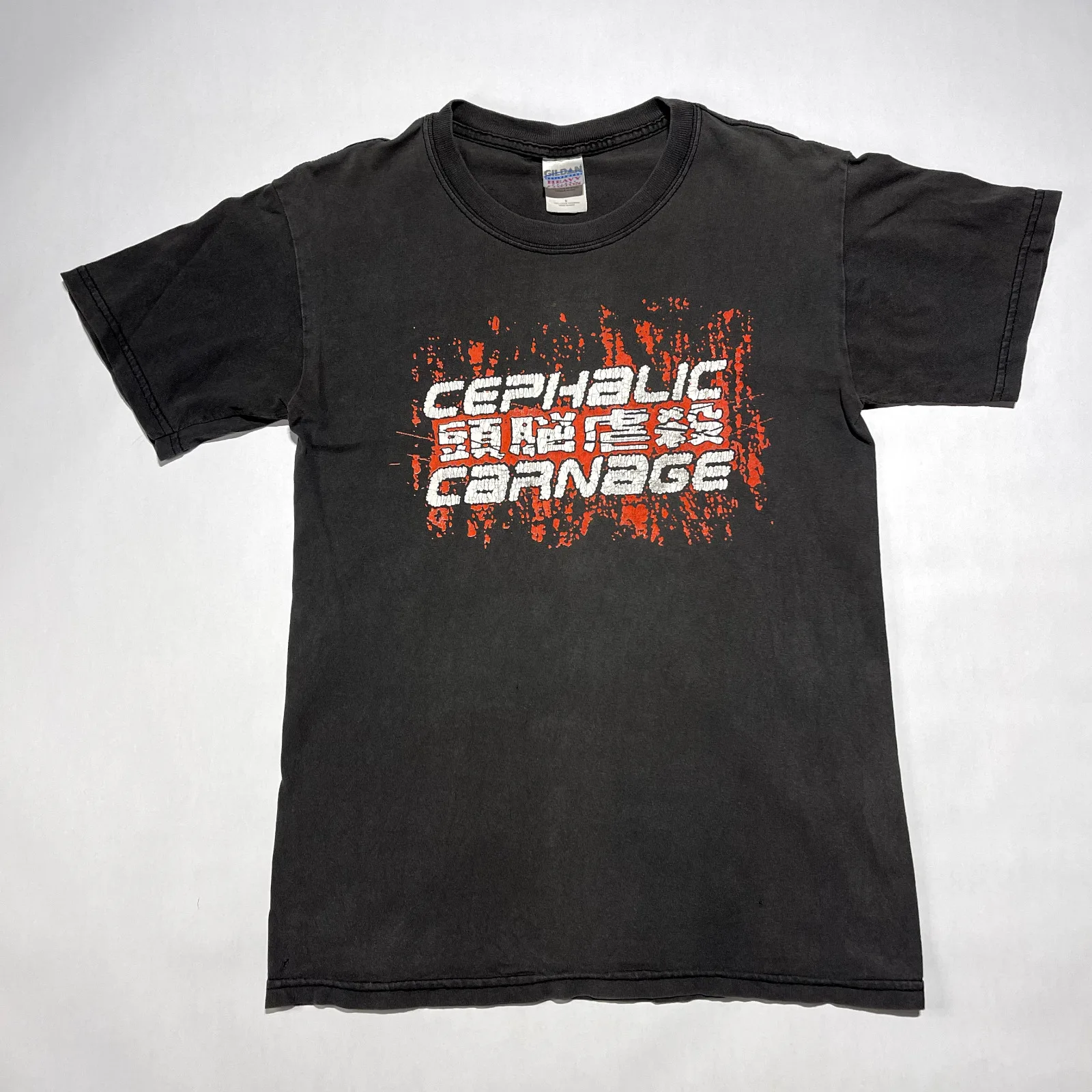 Y2K Cephalic Carnage 2003 Tour T-Shirt Black Small Metal Band Concert