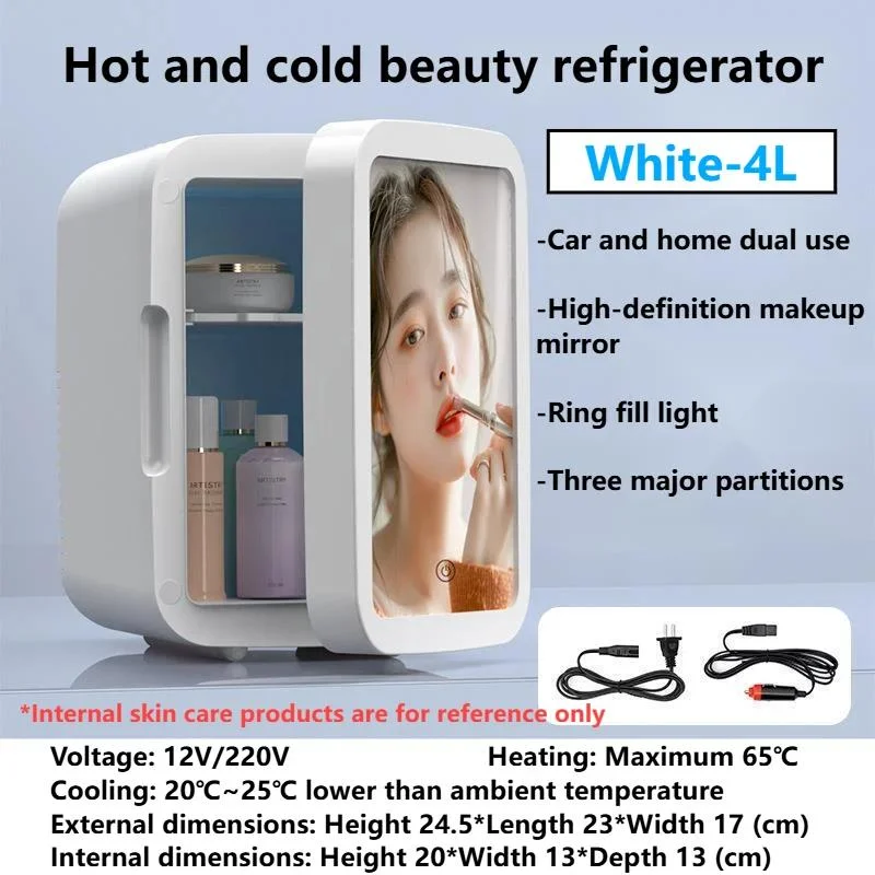 12v 220v 4l מיני שימוש כפול עבור מכונת הבית מקרר מטבח מראה נייד מקרר מדחס רכב מחנאות