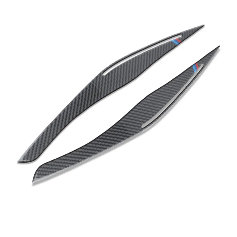 

Для BMW E90 E91 328I 335I M3 2006 - 2011 из углеродного волокна, накладка на веко для фар, наклейки для бровей, отделка, Аксессуары для стайлинга автомобиля