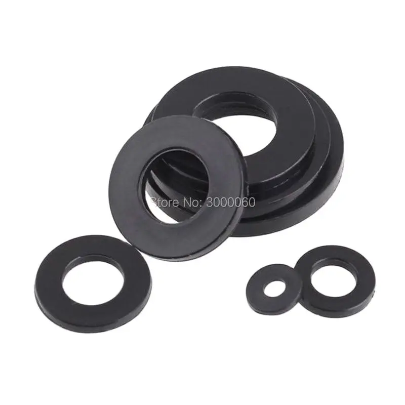 

M6 * 12 мм * 1,5 мм черная нейлоновая плоская шайба, упаковка, прокладка 1000 шт./упаковка