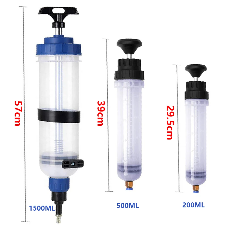 Large Capacity Plastic Syringe Reusable Washable Pump Syringe Measuring Suction Injector for Oil Fluid Water 200/500/150ML fuel pump,oil pump,liquid transfer pump,oil extractor pump,fuel transfer pump,fluid extractor,oil extractor,pumping pump