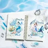 1Roll Adhesives Water Tape Shape Series PET Wave Supplies Ripple Decoration Handbook PET Transparent Scrapbook 60mm*2m 2