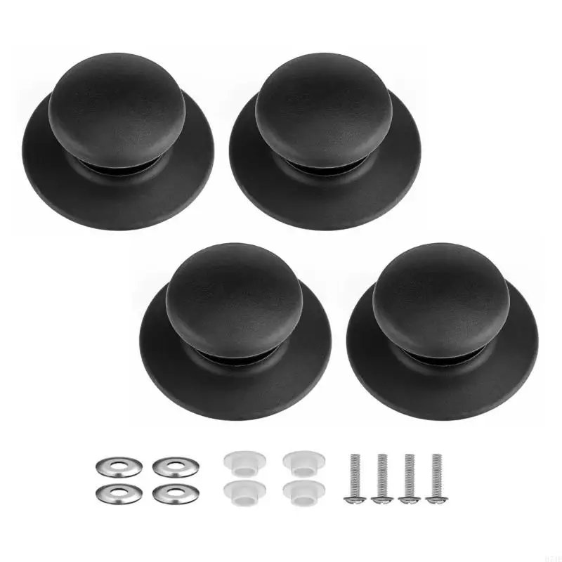 4pcs Easy Installion Designs Knobs for Replacing Broken Pot Lid Handles 203F