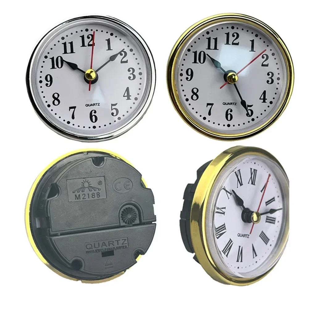 1pc 65mm DIY Quartz Clock Insert Movement Recessed Clock Roman Bedside Antique Watch Decorative Parts Home Decor 2