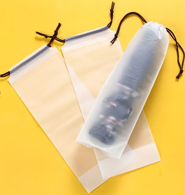 Plastic Bag Matte Translucent Umbrella Storage Bag Reusable Portable