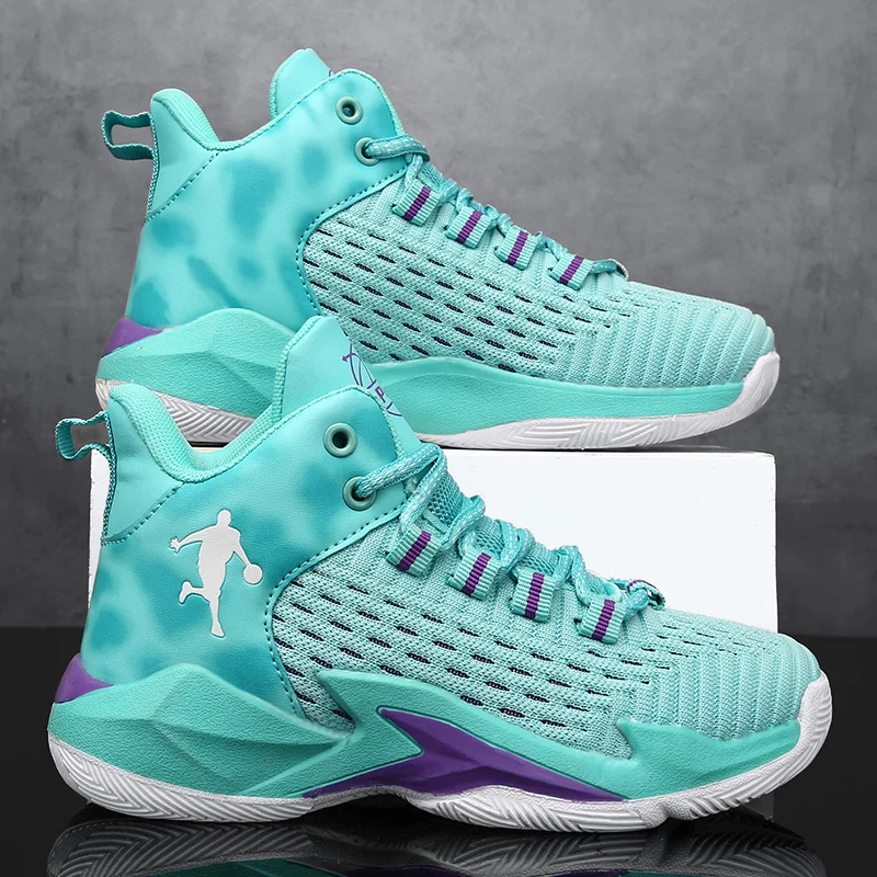 Boys Air Mesh Basketball Shoes Kids Sneakers Thick Sole Non-slip Children Sports Shoes for Girls 8 10 sports shoes baby shoes kids sneakers kids shoes kids sports shoes