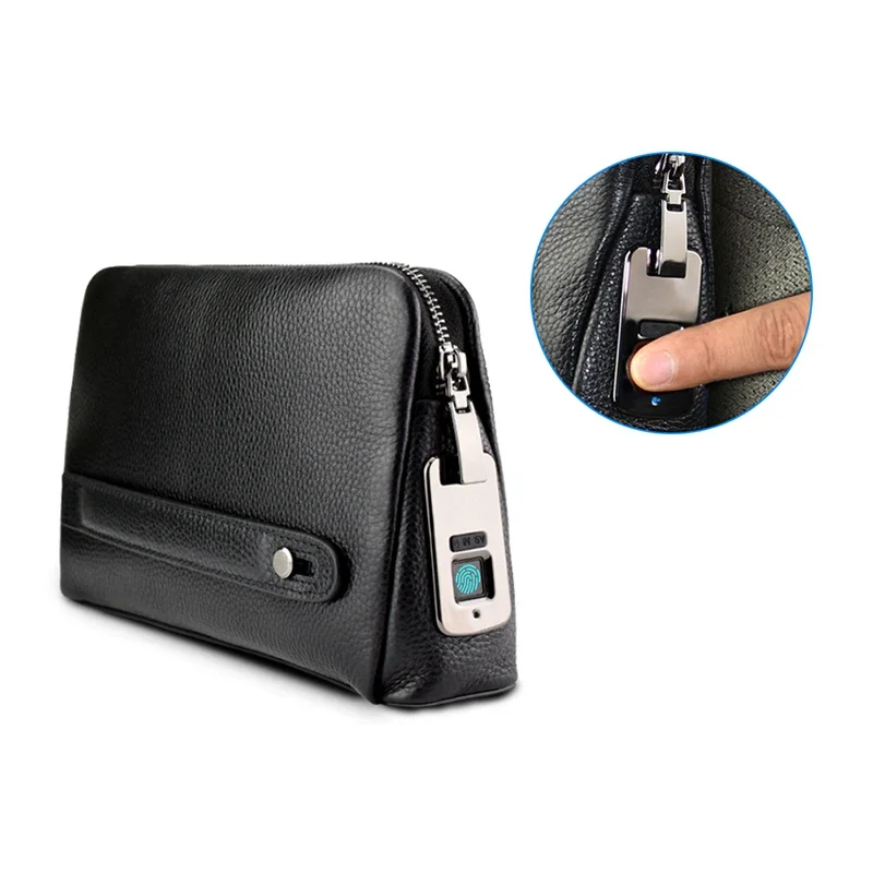 

Amazon Hot Selling Fingerprint Lock Anti-theft Clutch Bag 2022 Low Moq Private Label Clutch Bag Men's Bag With Fingerprint