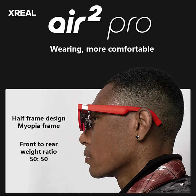 XREAL Nreal Air 2 Pro Smart AR Glasses HD Private Giant Mobile Computer  Projection Screen Portable Game Video Music Sunglasses