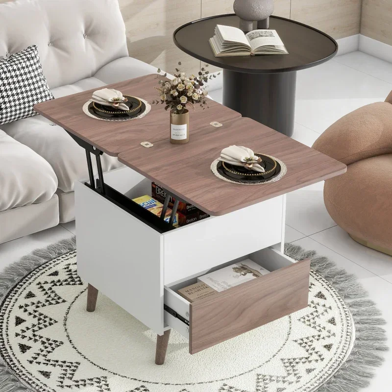 Modern Multi-functional Coffee Table Extendable with