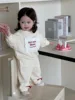 2025 Spring New Baby Long Sleeve Clothes Set Boys Girls Letter Sweatshirt + Pants 2pcs Suit Infant Toddler Casual Sports Outfits 1