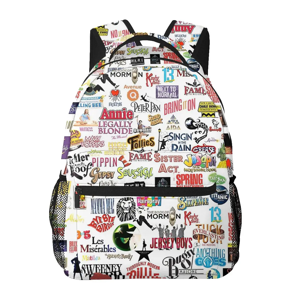 

Musical Logos Backpack for Girls Boys Travel RucksackBackpacks for Teenage school bag