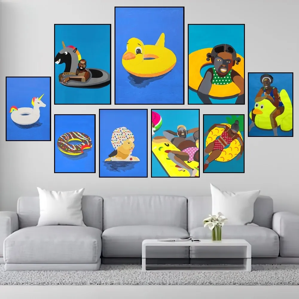 Art Derrick Adams Poster Stampe Pittura Murale Camera Da Letto Soggiorno Decorazione Ufficio Piccolo