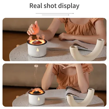 Volcano Aroma Air Diffuser Humidifier Fire Flame