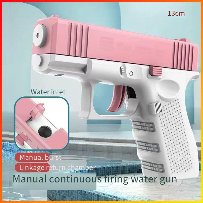Summer Water Gun non Electric Pistol High-pressure Full Automatic Shooting Water Beach Toy Gun For kid Children Boys Girls Adult 2