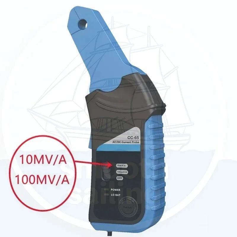 Hantek 오실로스코프 CC65 CC650 CC800 AC/DC 전류 클램프 미터 20KHz 400Hz 대역폭 1mV/10mA 65A/650A(BNC 플러그 포함)