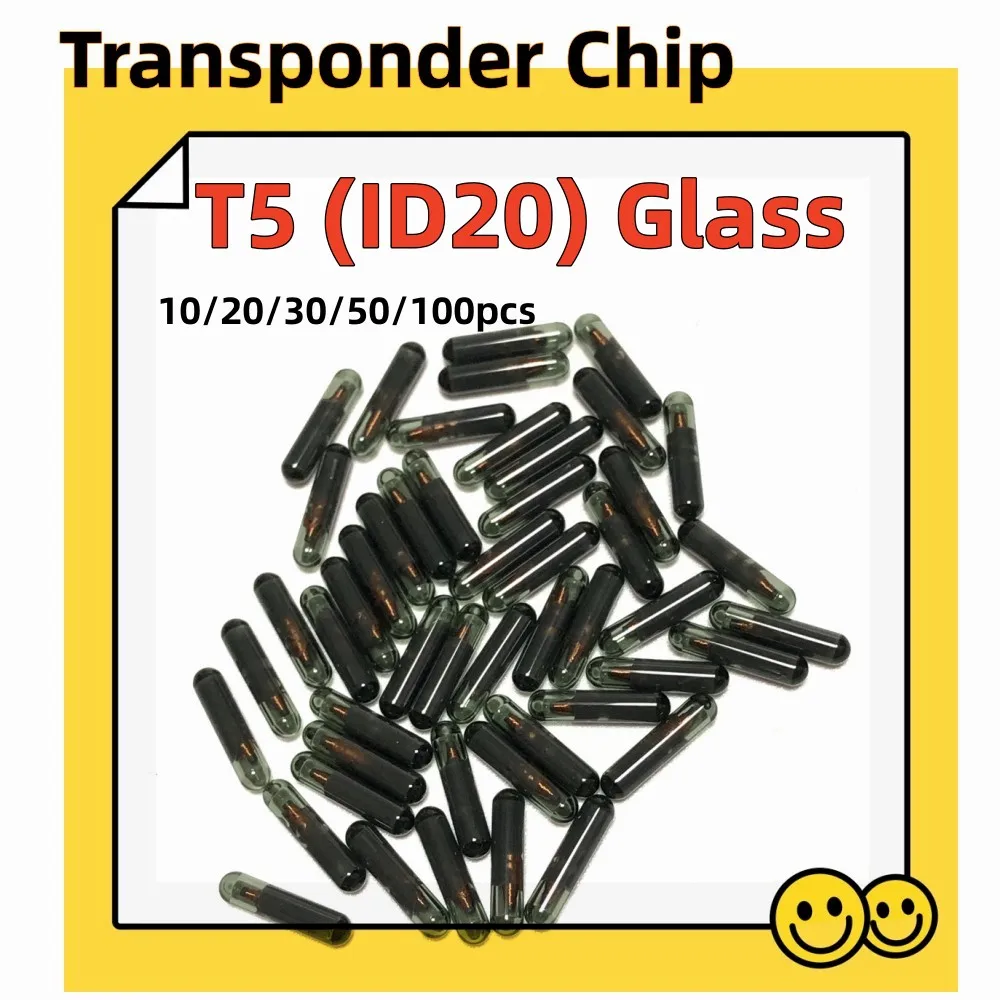 10 20 30 50 100pcs original car key chip T5 ID20 glass chip auto transponder / T5 ID20 for Honda