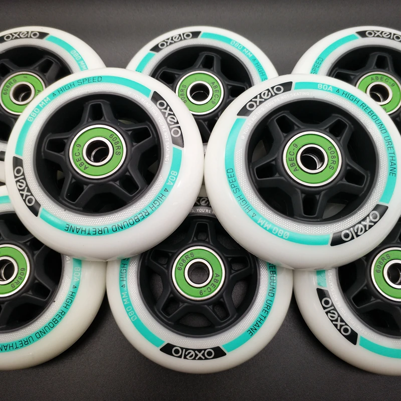 Roller Skating Wheels 80mm 80A 80x24mm 8wheels/lot