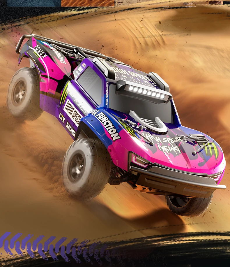 JJRC Brushless Remote Control Car 1/10 Large Rc High Speed Four Wheel Drive Short Card Climbing Off Road Vehicle Toy C8826 