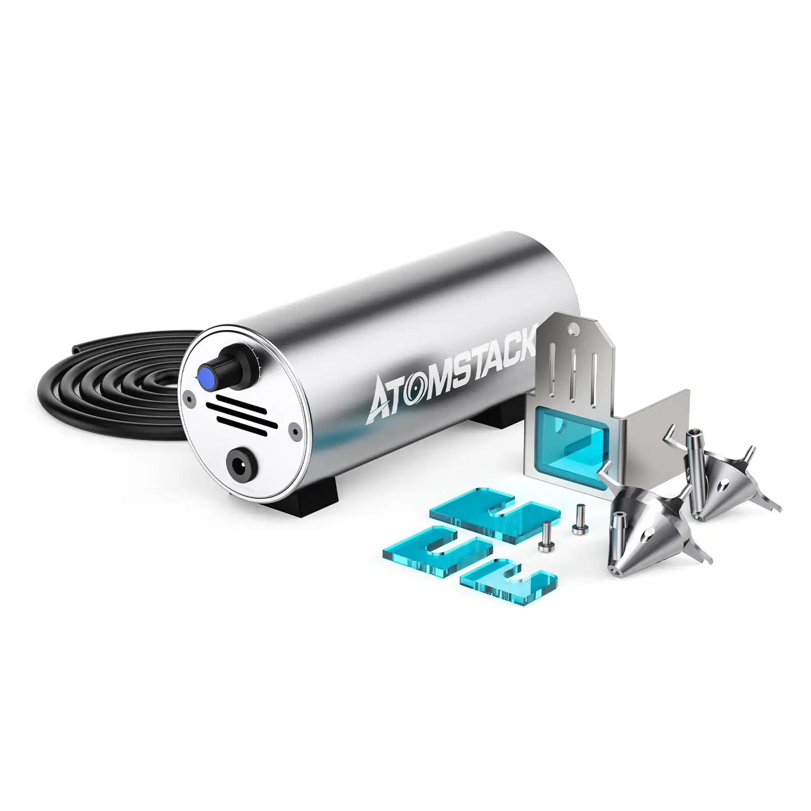 

ATOMSTACK F30 Air Airflow Assist Kit 10-30L/min Air Assist System Remove Smoke and Dust for Laser Engraver Cutter Machine
