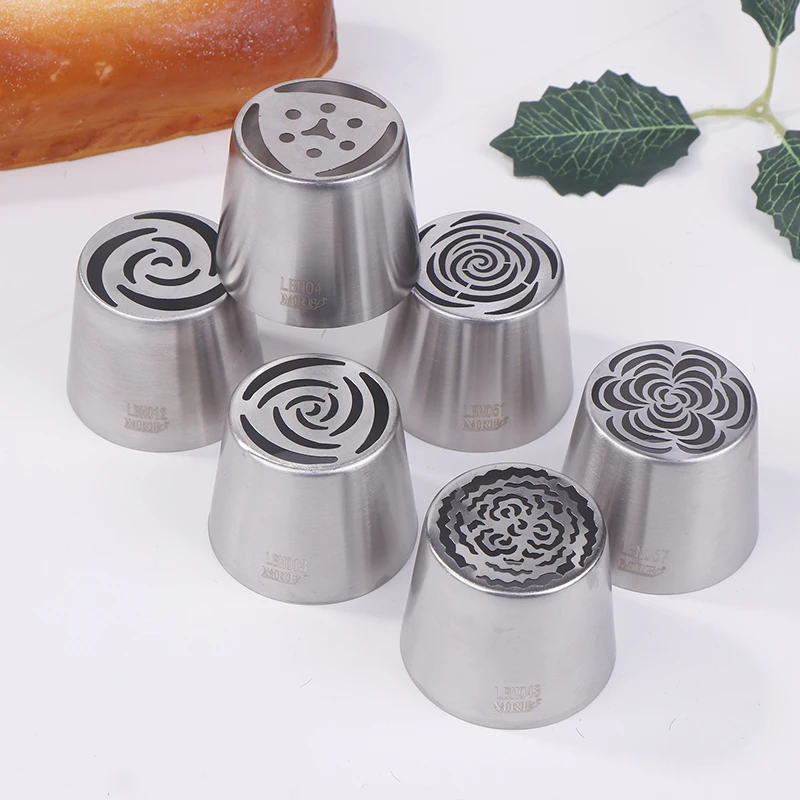 SL4/SL12/SL13/SL43/SL51/SL57 Stainless Steel Russian Icing Piping Nozzles 1Pc DIY Pastry Cake Icing Frosting Nozzles Baking Tool cake icing nozzles baking nozzle set cake decorating nozzle set