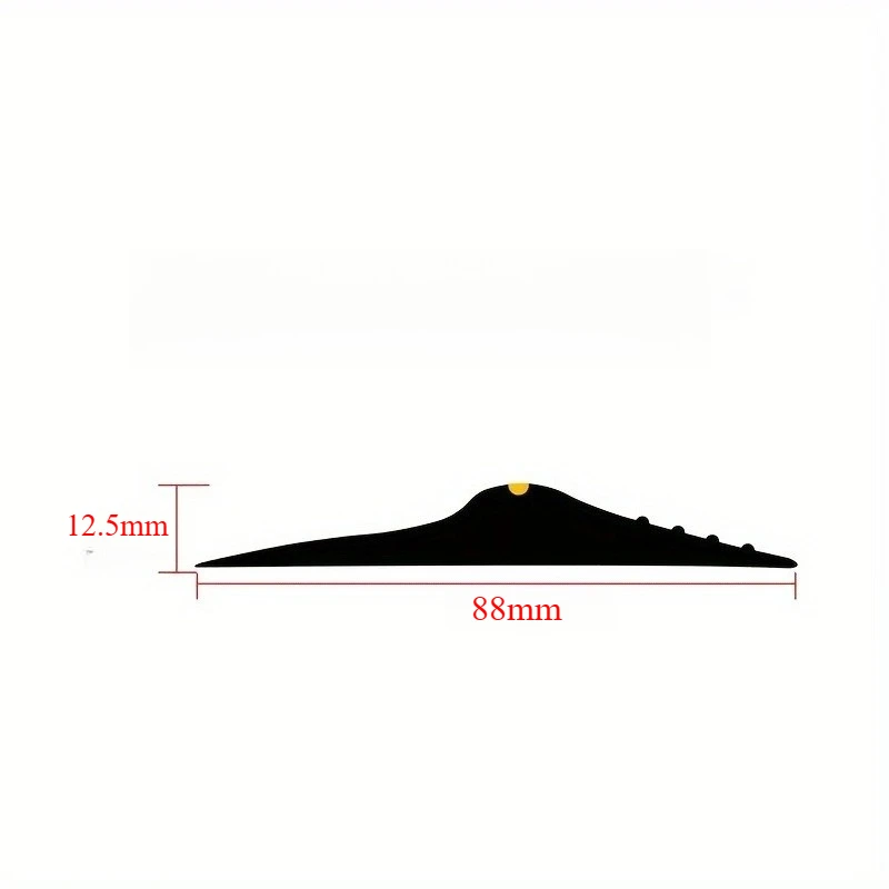 1/2/3/3.6M Universal Garage Door Threshold Seal Strip Garage Door Bottom Weatherproof DIY Weather Stripping (Non self-adhesive)