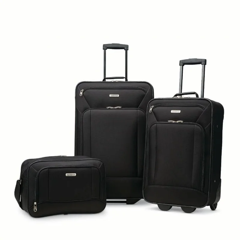 

American Tourister Fieldbrook XLT 3-Piece Set, Black (92286-1041) luggage suitcase clothes organizer