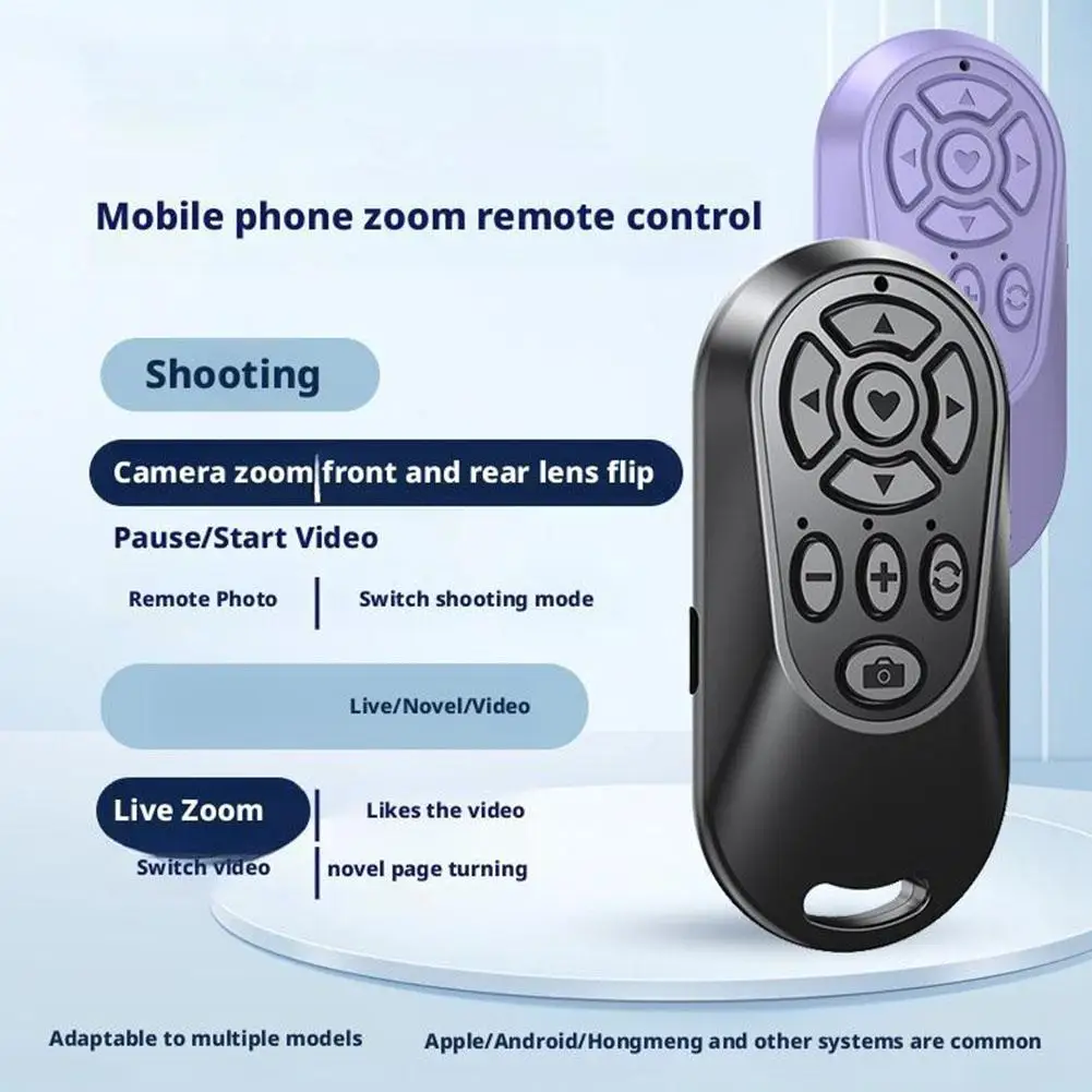 Wireless Bluetooth Camera Remote Control for Android and iOS