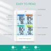 ORIA Digital Wireless Thermometer Indoor Hygrometer Temperature Humidity Monitor with 3 Outdoor Sensors 3