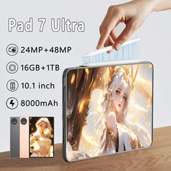 2024 oryginalny Pad 7 ultra Global wersja Tablet PC Android 13 8000mAh 16GB 1TB 5G Tablet podwójna karta SIM ekran HD WIFI Mi Pad GPS