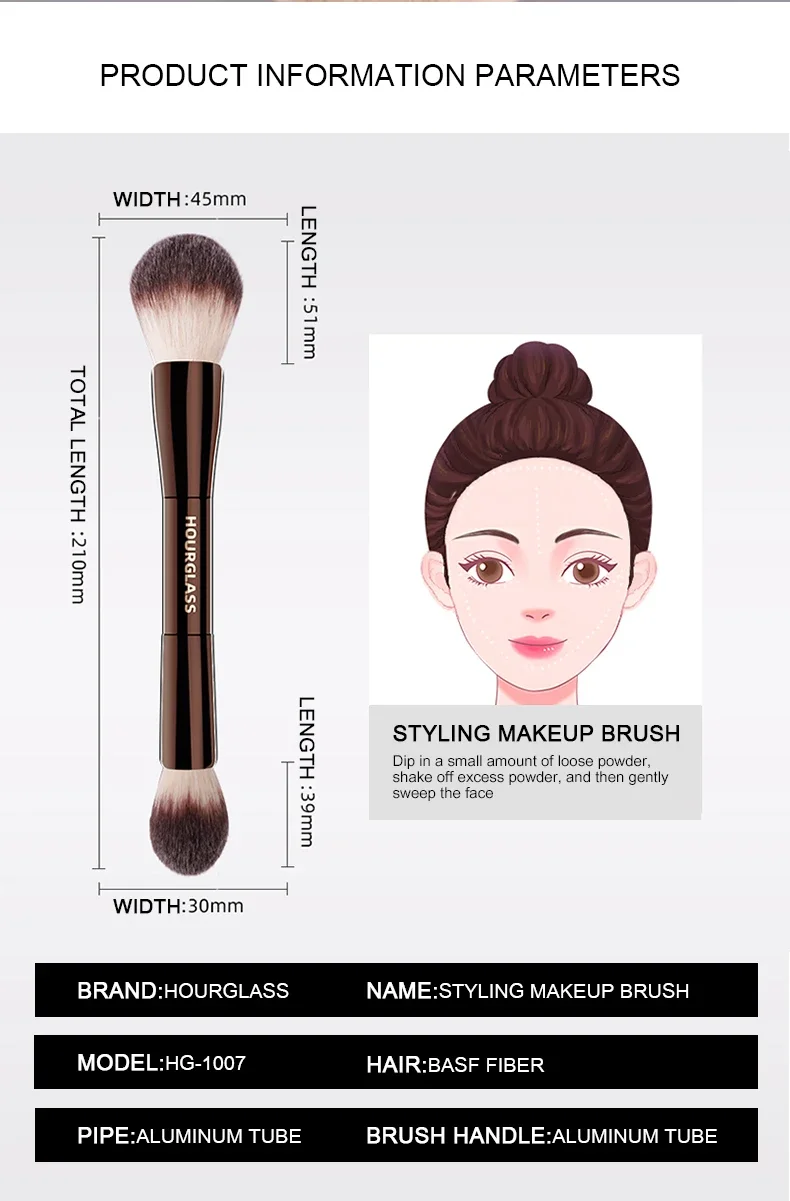 Hourglass Veil Powder Brush No 18 Soft Fiber