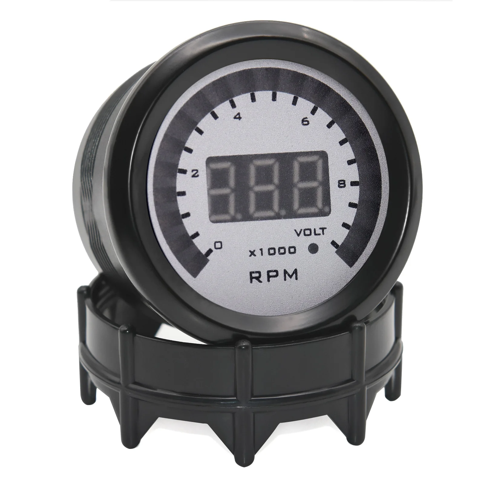 52mm Auto digital Tacho 0-9999 U/min Tachometer mit Voltmeter 4/6/8  Zylinder für 12V 4/6/8 Zylinder Benzin fahrzeuge - AliExpress