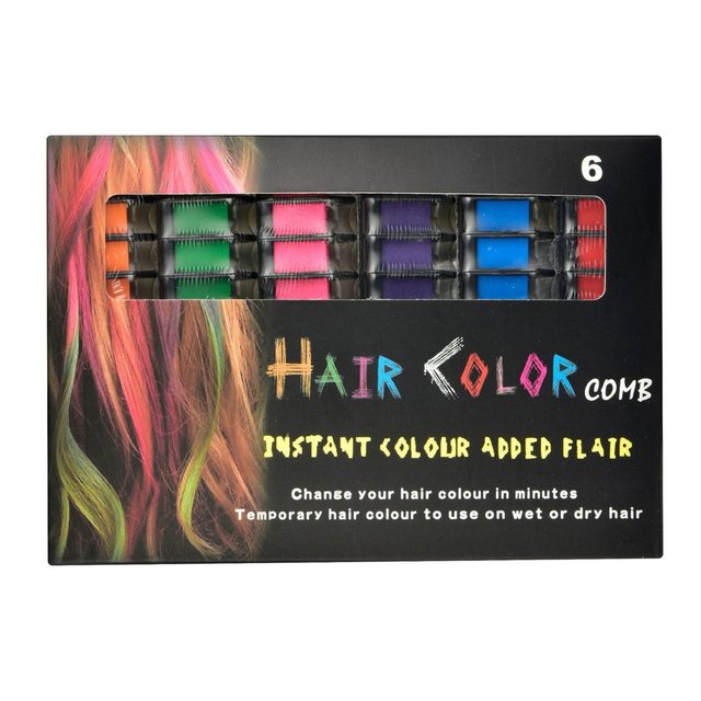 Hair Dyeing Comb Mini Portable Environmentally Friendly Hair Dyeing Comb Colorful Temporary Comb