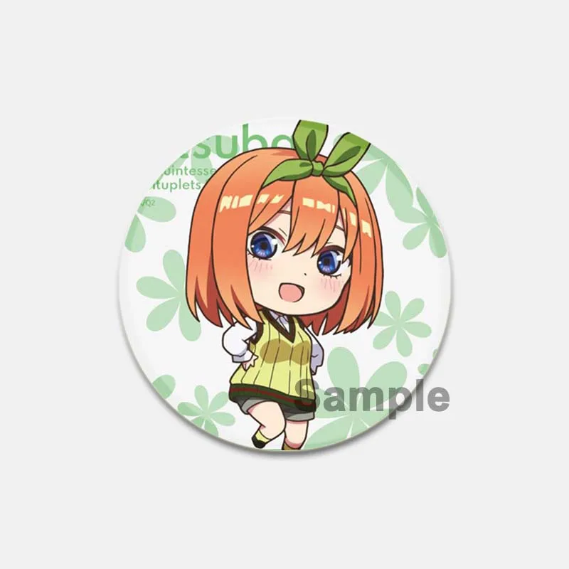 The Quintessential Quintuplets Anime Brooches for Packback 5-toubun No  Hanayome Badge Ichika Nino Miku Yotsuba Nakano Itsuki Pin - AliExpress