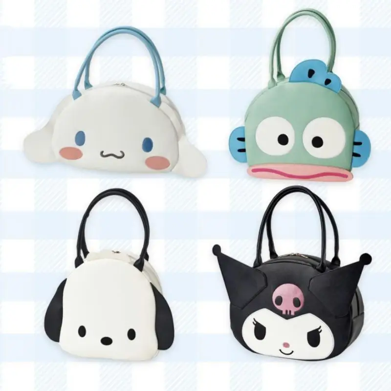 

Kawaii Sanrio My Melody Leather Handheld Bag Cinnamoroll Mini Zero Wallet Fashion Storage Bag Student Cartoon Cute Anime Toys