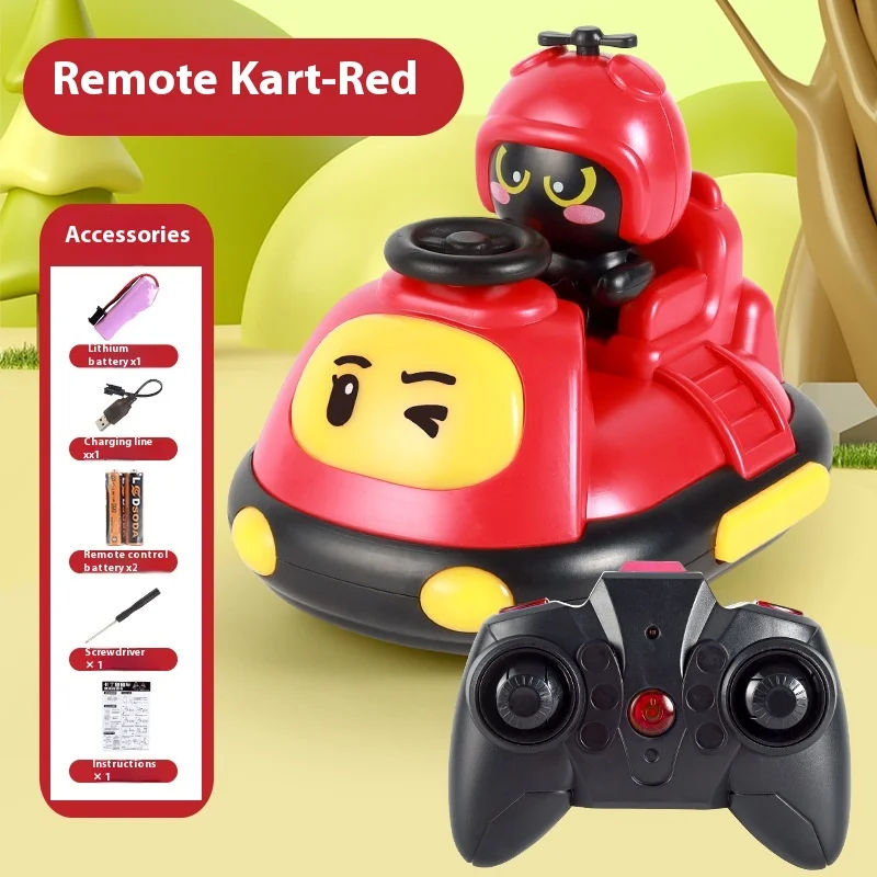 Remote Control Kart Cartoon Mini Children'S Bumper Car Parent-Child Interaction Drifting Collision Ejection Boy Toy 6