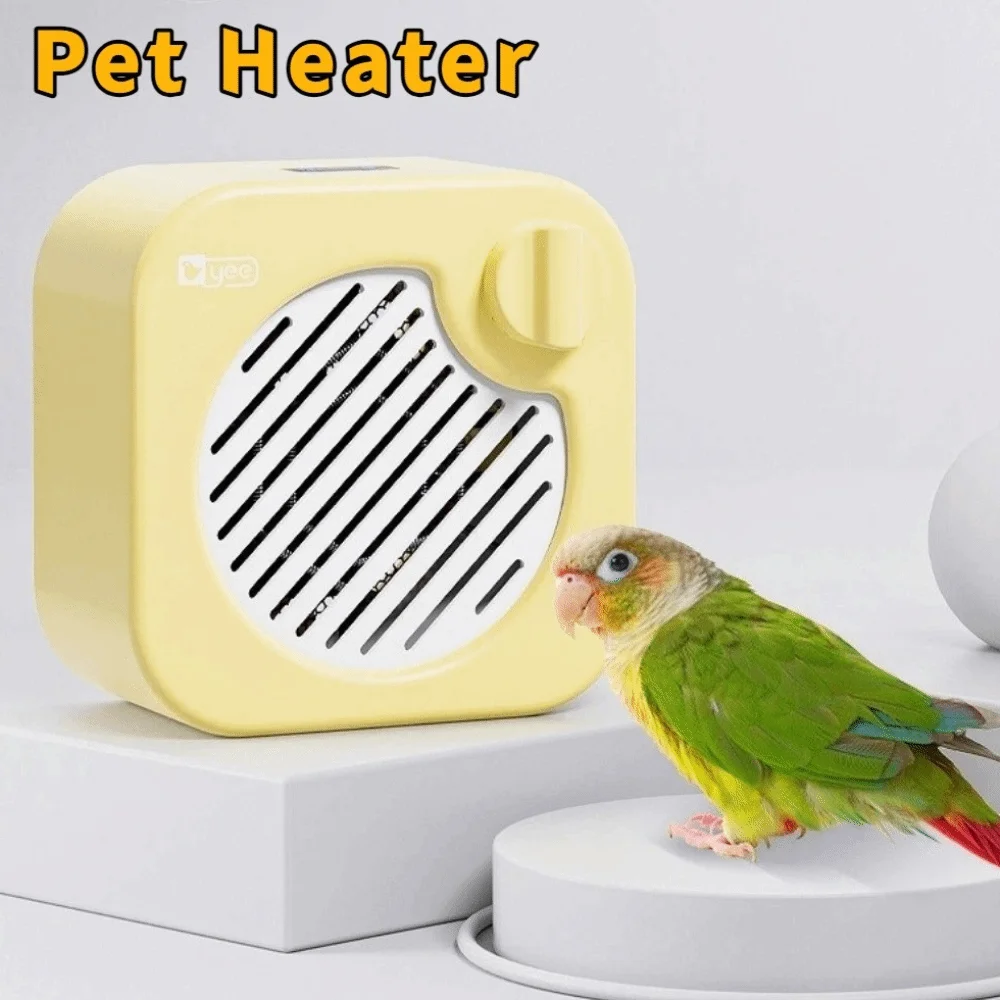 Anti-Scalding Parrot Warm Air Blower Thermostatic Automatic Bird Cage Heater Safe Heating Metal Chew-Proof Parrot Heater