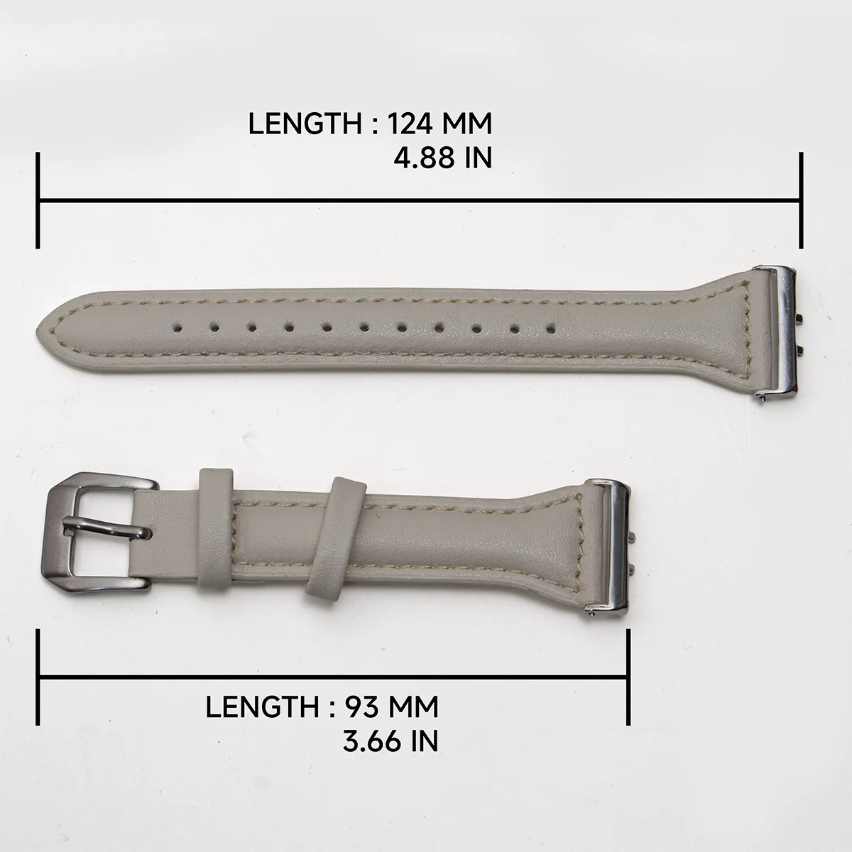 Elegant Slim Leather Strap for Women - Premium Replacement Bracelet for Samsung Watch Fit 3