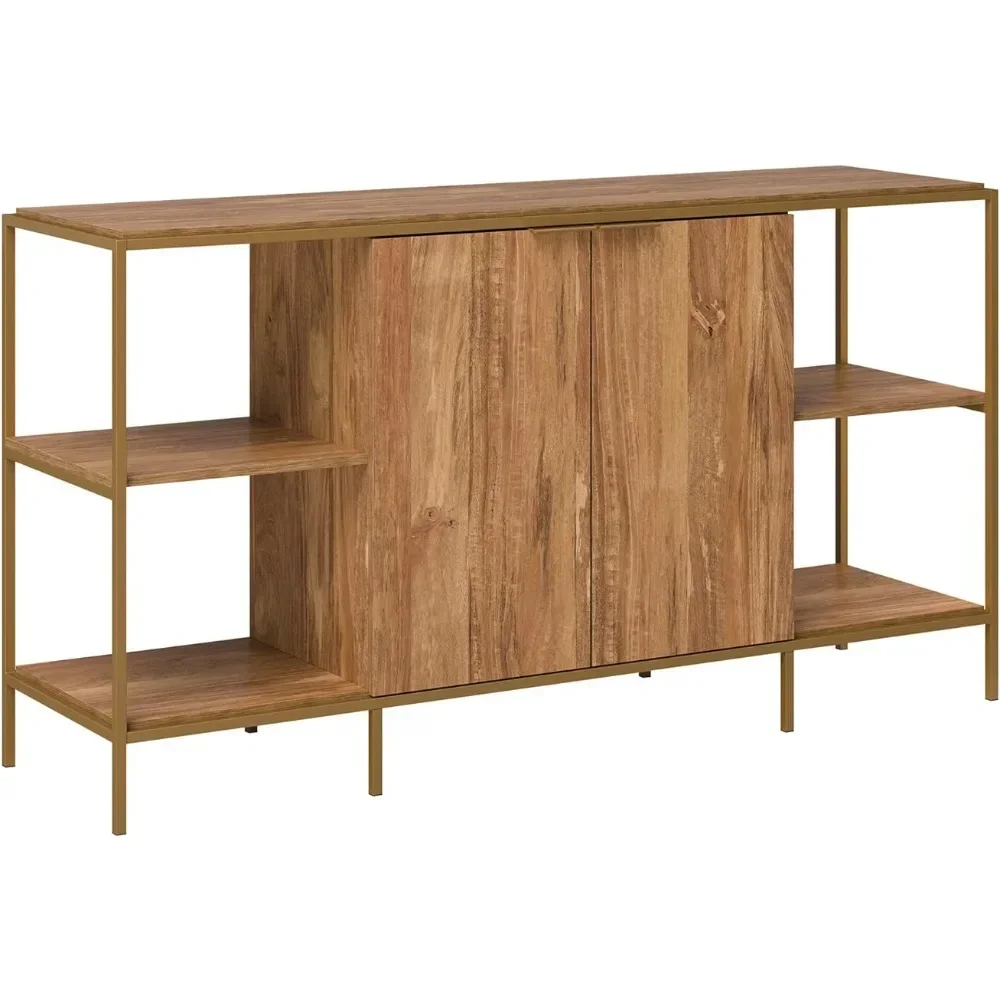 

Sauder International Lux Modern Credenza, for TVs up to 65", Sindoori Mango