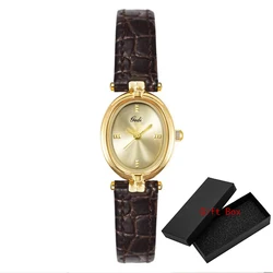 Women's Niche Retro Minimalist Luxury Quartz Watch (Brown)