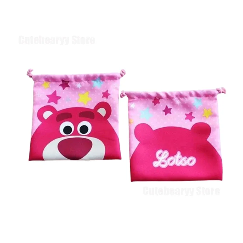 Disney Stitch Drawstring Bag Cute Cartoon Leisure Portable Student Cosmetics Sundries Storage Bag Closing Small Cloth Gifts